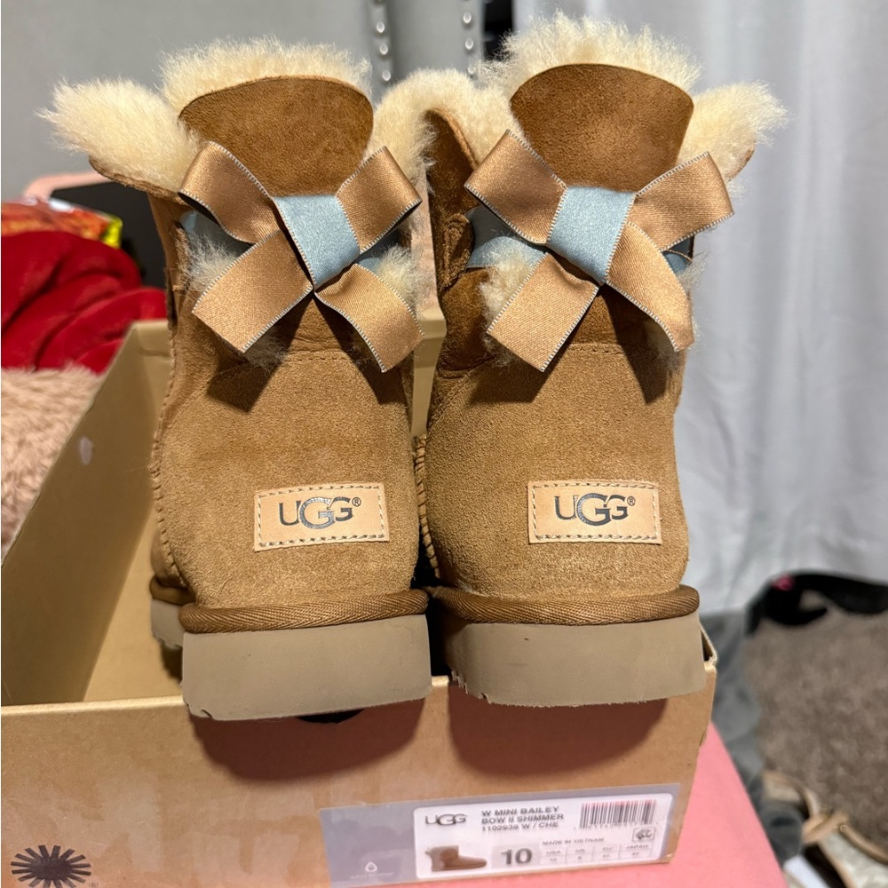 UGG Brown Boots with Bows